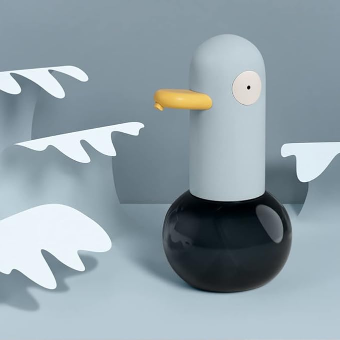 Automatic Soap Dispenser for Kids - Cute Duck Touchless Foaming Hand Soap Dispenser, Waterproof USB Rechargeable, Hand- Free Shampoo Dispensers for Bathroom, Kitchen Countertop, Preschool