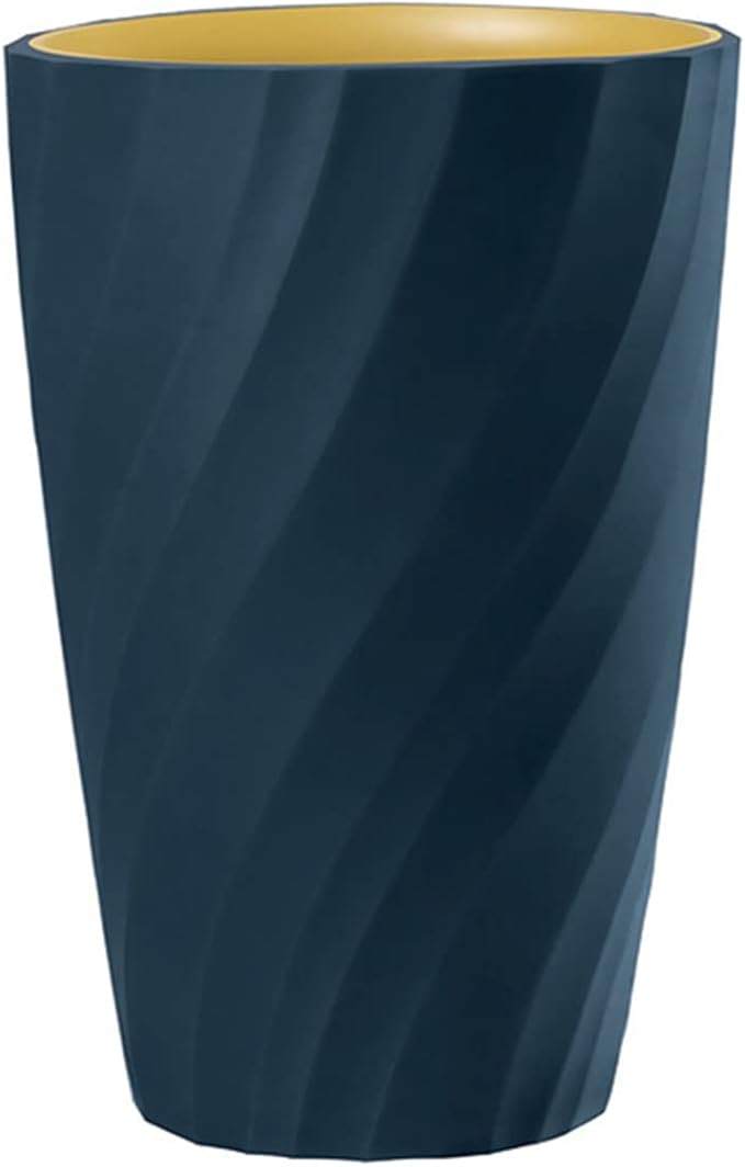 Unbreakable Bathroom Tumbler Cup, Reusable Toothbrush Cup, Toothbrush Holder Organizer, Portable Mouthwash, Dental Rinsing, Multi-Functional Gargling Drinking for Home Travel (Navy Blue)