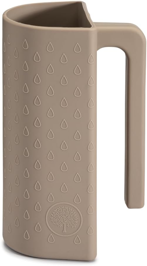 Parker Baby Bath Rinse Cup | BPA Free, Dishwasher Safe & Food Grade Bath Cup for Rinsing Hair | Holds 18oz | Quick-Dry, Sturdy & Perfect Size Baby Water Pourer in Neutral Colors