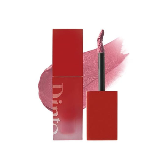 DINTO Blurring Lip Veil - Soft Velvet Blurry Matte Finish Lip Tint, Sheer Natural Coverage, Moisturizing Formula, Long Lasting, Vegan & Cruelty-Free (10 colors) (104 Vivace, 0.11 fl.oz)
