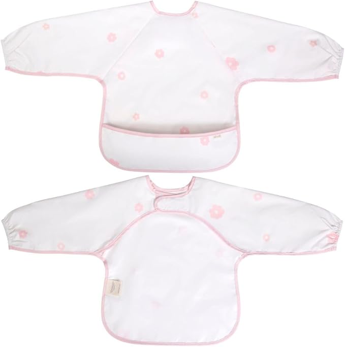 Ali+Oli Smock Bibs for Babies, BPA-Free Oeko-Tex Certified, Waterproof Baby Smock, Machine Washable, Toddlers Ages 6m+