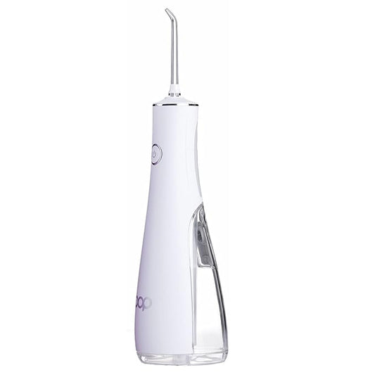 Pop Sonic Typhoon Water Flosser (White) | Non-Slip, Waterproof Water Flosser for Men & Women - 3 Modes Battery Powered, Rechargeable Water Flosser - Water flosser for Braces, Teeth, & Gums…