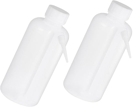 PRETYZOOM 500ml Wide Mouth Plastic Squeeze Wash Bottle Portable Rinse Bottle for Laboratory Tattoo and Cleaning Applications Leak-proof and Sturdy Design