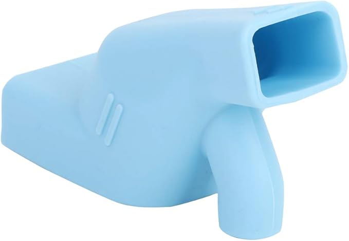 Faucet Extender for Toddlers,Silicone Sink Extender Cute Faucet Cover Kids Hand Wash Helper Water Spout Extender for Bathroom Sink Kitchen Counter(Blue)