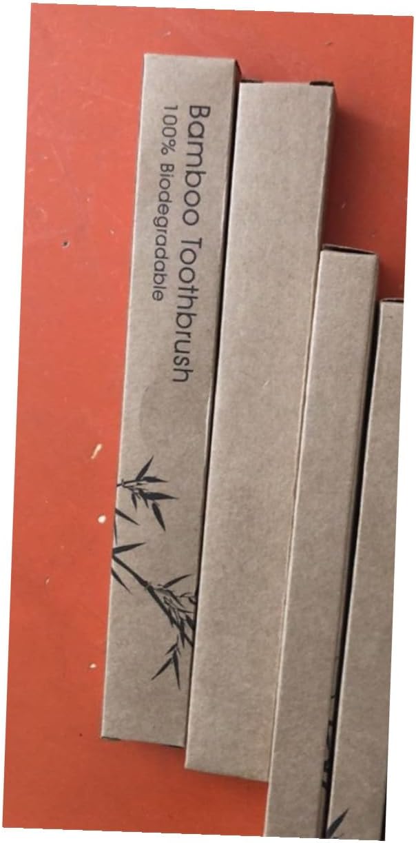 4pcs Toothbrushes with Soft Bristles for Adults Biodegradable Toothbrush in Ergonomic Anti-Slip Handle for Travel and Home Use Pink and Natural Shades