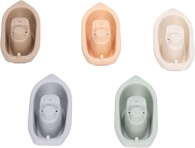Educational Stacking Cups Boat Toy Water Play Nesting Cup Baby Bath Toys for Toddlers 6 Months and Up ABS Material 5 Pieces Set
