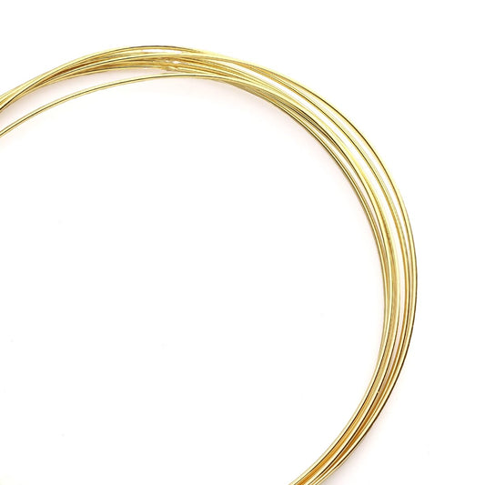 14K Gold Plated Wire 1.0mm 2 Meters Bead Cord for Bracelet Necklace Charm Beading Jewelry Making Findings