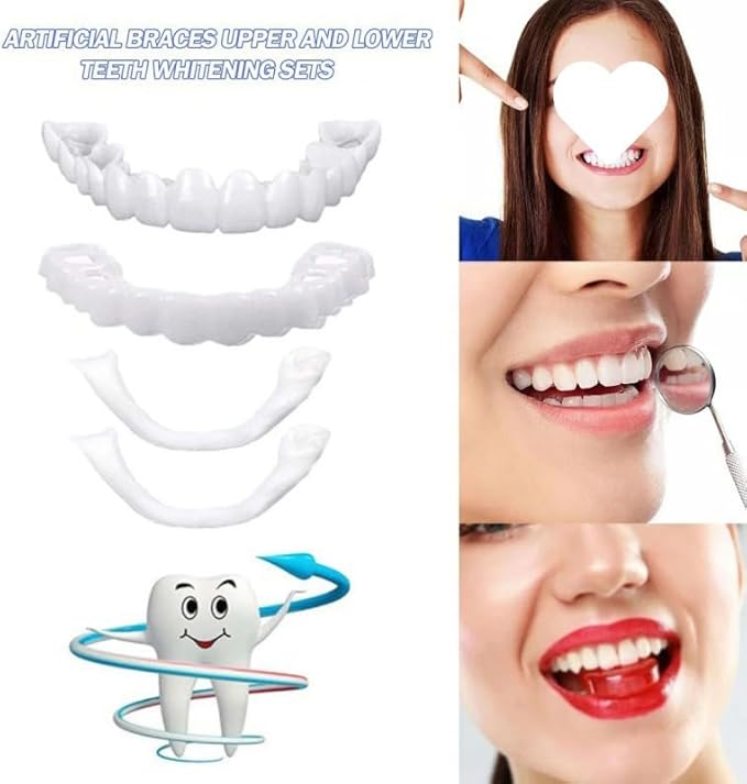 ‌2 Pairs Adjustable Temporary for Men & Women, Natural Comfortable Design to Restore Confident Smile (5)