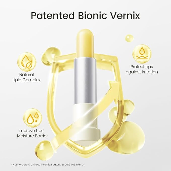 RUNBEN Baby Lip Balm with Egg Yolk Oil, Super Rich Moisturizing Kids Lip Balm, 24H Deep Nourishing, Safe Lip Care for Toddler Chapped Lips, Non-toxic & Fragrance Free, 4.2g