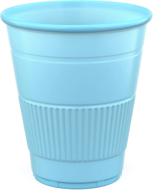 Disposable Cups | 50 Pack | 5 oz Plastic Multicolor Bathroom Party Dental Cups, Perfect for Medicine, Water, Mouthwash, Rinsing