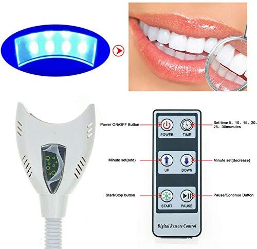 Dental Mobile Teeth Tooth Whitening Machine, Upthehill Teeth Whitening Lamp Bleaching LED Light Tooth Bleaching Accelerator Teeth Whitener