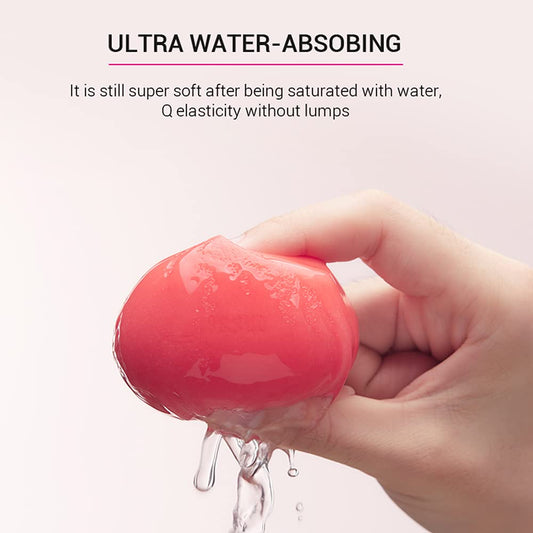 Jessup Makeup Sponge, Soft Latex-free Sponge for Foundation Liquid Creams 1 Pack (Shell Pink), SP002