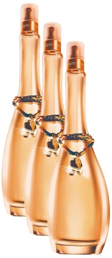 Jennifer Lopez Miami Glow For Women. Eau De Toilette Spray 3.4 Ounces (Pack of 3)