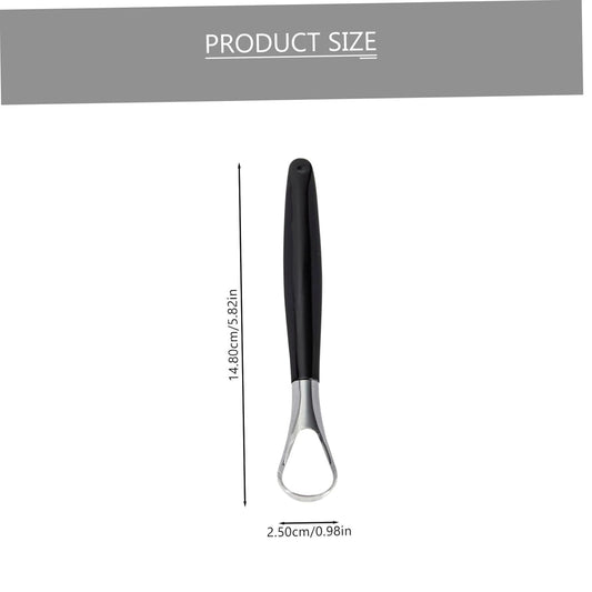 Baluue 2pcs Stainless Steel Tongue Scraper for Adults Portable and Transparent Box Ergonomic Design for and Oral Health