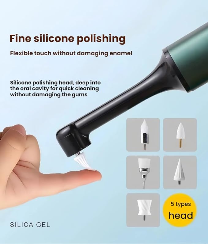 Tooth Polisher,Teeth whitening kit 12 Pieces Accessories，Teeth Polishing Kit for Daily Cleaning,Polishing Then Whitening kit