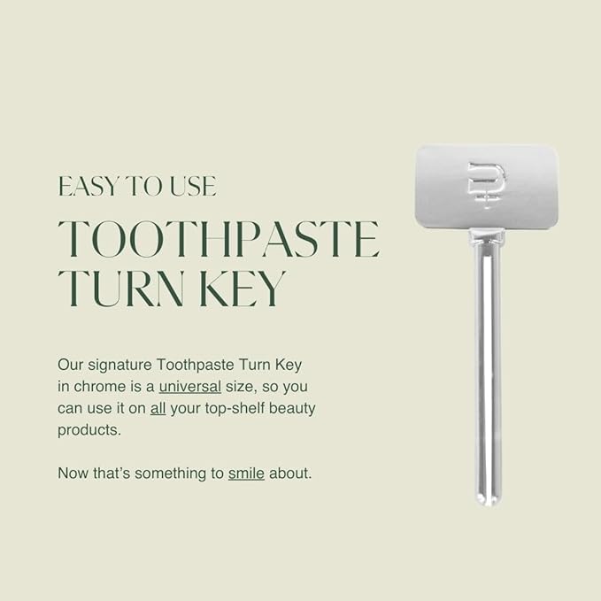Toothpaste Turn Key Metal Tube Squeezer | Maximize Toothpaste, Creams, Paint, Makeup & Beyond | Easy-to-Use Roller Tool for Savings & Convenience | Plus Ultra