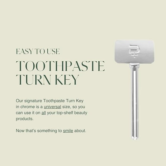 Toothpaste Turn Key Metal Tube Squeezer | Maximize Toothpaste, Creams, Paint, Makeup & Beyond | Easy-to-Use Roller Tool for Savings & Convenience | Plus Ultra