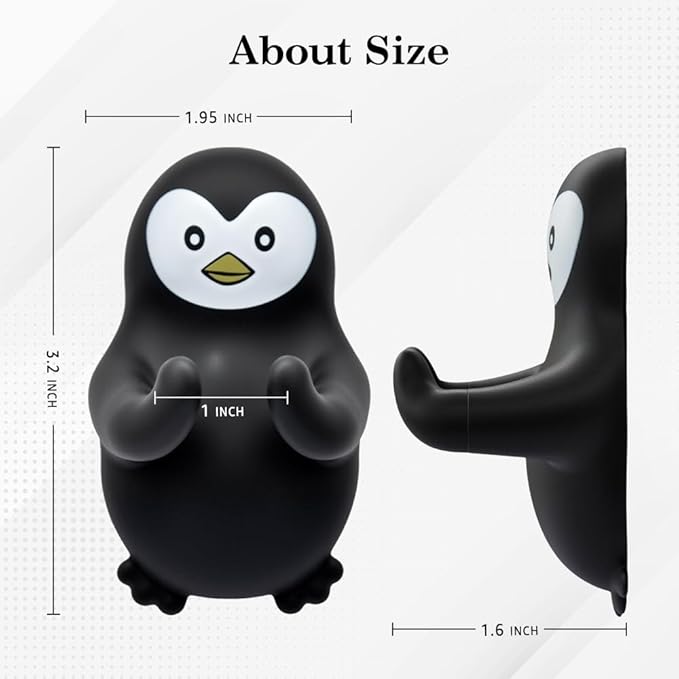 Cute Penguin Razor Holder Shower, Animals Bathroom Decor, Cute Gadgets Leg Razor Holder, Funny Bathroom Decor Accessories for Women Mom Sister Friend Wife Girlfriend, Penguin Gifts for Women