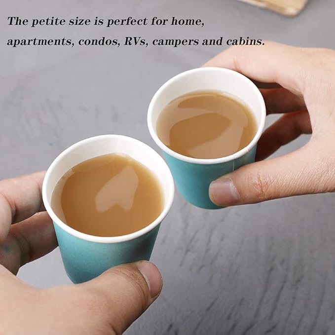 150 Pack 3oz Paper Cups, Bathroom Cups Disposable,Moushwash Cup Small Snack Cup for Water, Juice,Candy Ideal for Party Bathroom and Office