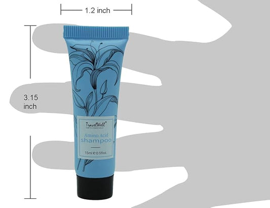 Travel Well Hotel Toiletry Kit Bulk - Individually Wrapped Guest Bathroom Essentials - Shampoo Conditioner Set & Travel Toiletries - Soap Bars & Dental Kits - 180-Piece Set, Mint Scent