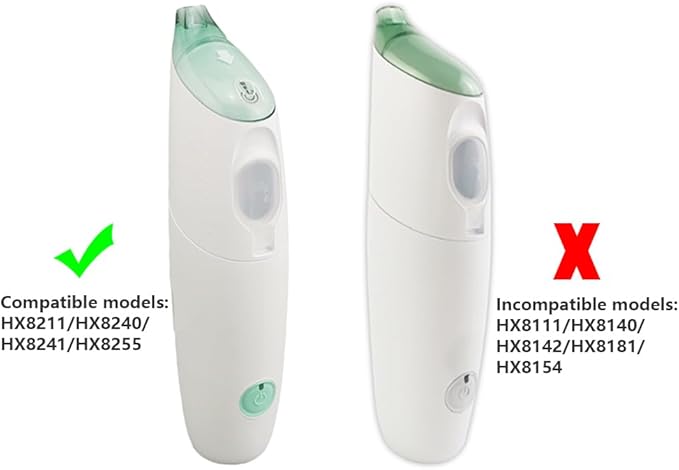 2PCS Flosser Replacement Tips Fit for Philip AirFloss,Flosser Tip Replacement Oral Irrigator Nozzle AirFloss Compatible with HX8211/HX8240/HX8241/HX8255 (Green)