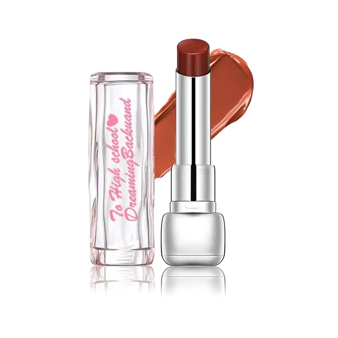 Brown Plumper Moisturizing Butter Lipstick for Women, Natural Tinted Lip Balm Shine Nourishing Hydrating Lip Gloss Stain for Dry Lips, Lightweight Lip Liner Care Makeup, Vegan 1Pc Brown Black