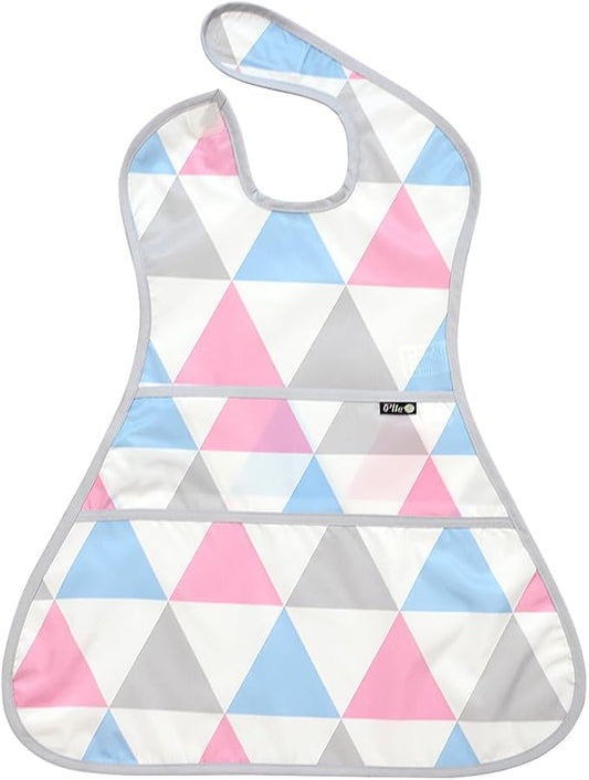 Full Coverage Waterproof Feeding Bib for Toddlers – Extra Long Apron Bib for Mealtime, Self-Feeding, High Chairn