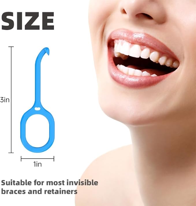 24PCS Clear Aligner Removal Tool for Invisible Removable Braces Retainers and Dentures, Dental Grade Personal Orthodontic Solution Accessories (24pcs)