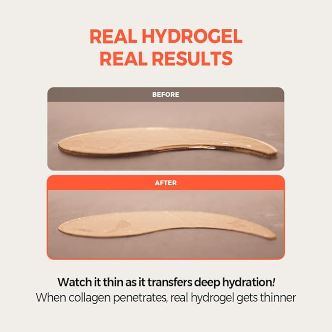 KLAVUU Vegan Collagen Eye Patches for Puffy Eyes & Dark Circles (60 Patches) – Hydrogel Under Eye Mask with Niacinamide – Fine Lines, Firming, Elasticity