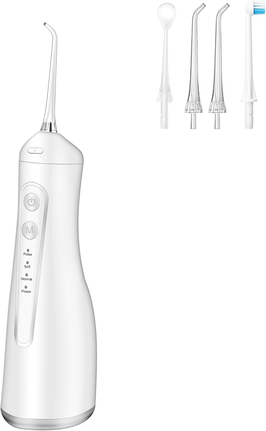 Dygoophy® K2 Rechargeable Oral Irrigator & Water Flosser | 300ml Large Tank, IPX7 Waterproof, 4 Cleaning Modes, 30-Day Battery Life, Low Noise for Braces, Gum Care & Teeth Whitening (White)