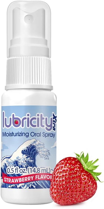 Moisturizer Oral Spray - Advanced Formula - Hyaluronic Acid and Xylitol, Saliva Substitute Oral Spray, The Most Satisfactory Solution in Dry Mouth Products (0.5 Fl. Oz., Strawberry)