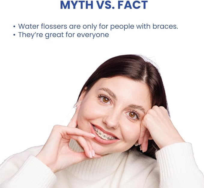 OraTECH Water Dental Flosser, Portable Cordless Oral Irrigator 350ML Rechargeable Travel IPX7 Waterproof Electric Flossing for Teeth Cleaning (Black)