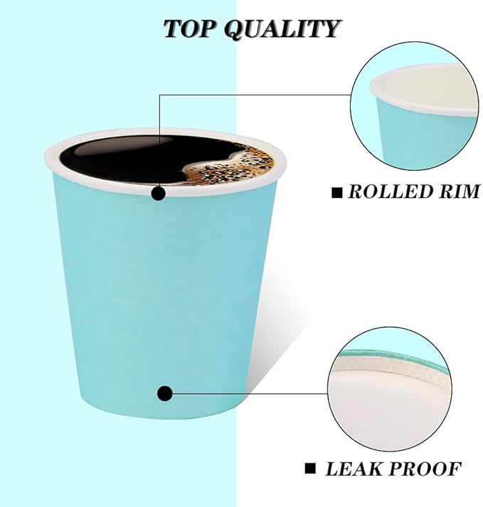 150 Pack 3oz Paper Cups, Bathroom Cups Disposable,Moushwash Cup Small Snack Cup for Water, Juice,Candy Ideal for Party Bathroom and Office