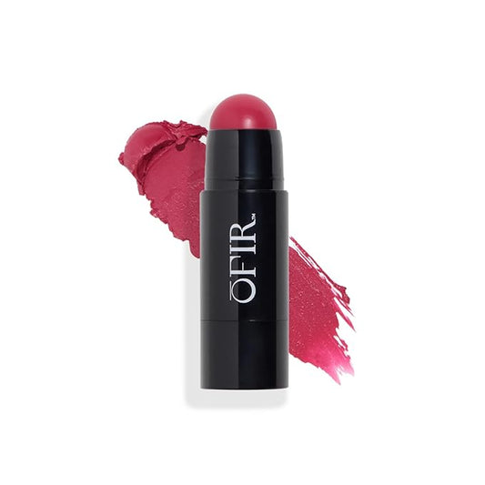 OFIR Cheek Tones Vitamin C Blush Stick | Buildable, Hydrating, Lightweight, Vegan Cream Blush Stick | Non-Transfer, Radiant Finish, Skin-Loving Formula | Dragonfruit - Deep Magenta | 0.21 oz