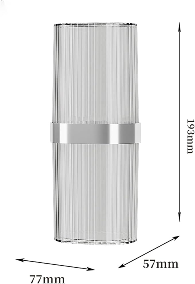 Travel Toothbrush Cup Case, Toothbrush Travel Container Portable Travel Toothbrush Holder Toothpaste Storage for School Camping Business Trip Bathroom (White)