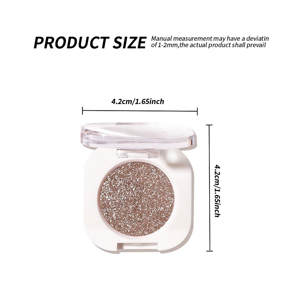 Pearlescent mini Eyeshadow Highly Pigmented Blend Matte & Shimmer EyeShadow,Cream Moisturizing Waterproof&Long Lasting Eye Makeup Natural Luminous Makeup Look (B10, 1 Count (Pack of 1))