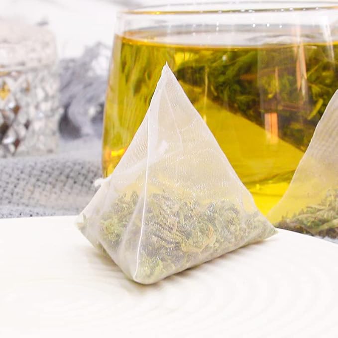 Peppermint Herbal Tea – 薄荷草本茶 – 3.7oz/105g (70 Pyramid Tea Bags), Non-GMO, Caffeine-Free, Refreshing Mint Flavor, Aids Digestion & Freshens Breath