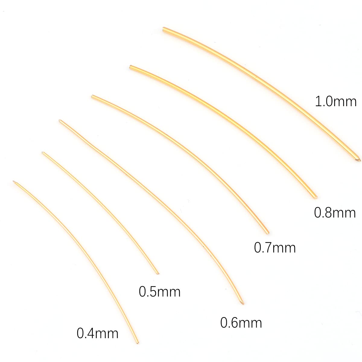18K Gold Plated Wire 0.7mm 5 Meters Bead Cord for Bracelet Necklace Charm Beading Jewelry Making Findings