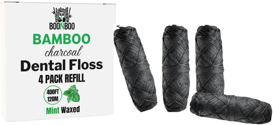 BOONBOO Dental Floss Refill, 4 Pieces, Mint