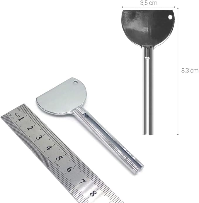 2PCS Stainless Steels Metal Tube Squeezer Keys Tube Squeezer Tool, Salon Toothpaste Tube Squeezers Toothpaste Squeezer,Daily Living Tube Squeezing Aids