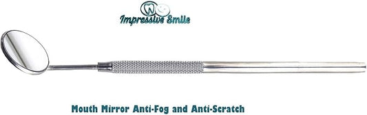 #1 Dentist Tools Kit – A Grade Stainless Steel Dental Hygiene Set, Tarter Remover, Dental Pick, Dental Scraper, Mouth Mirror and Free Protective Case