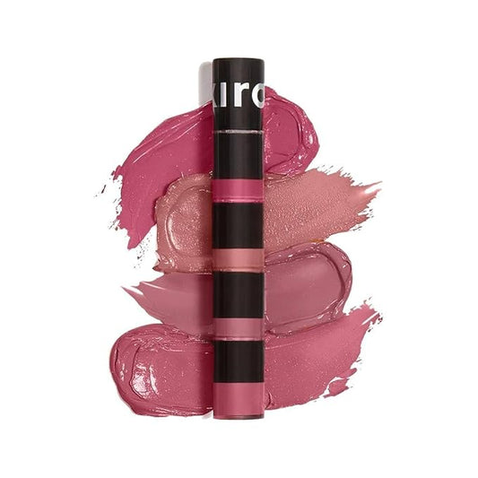 KIRO Four Play Non-Stop Airy Matte Liquid Lip Stack – Paramount Pink | 4 Nude Lipstick Shades | Long-Lasting, Transfer-Proof, Hydrating, Lightweight | Infused with Avocado & Apricot Oils | 6ml
