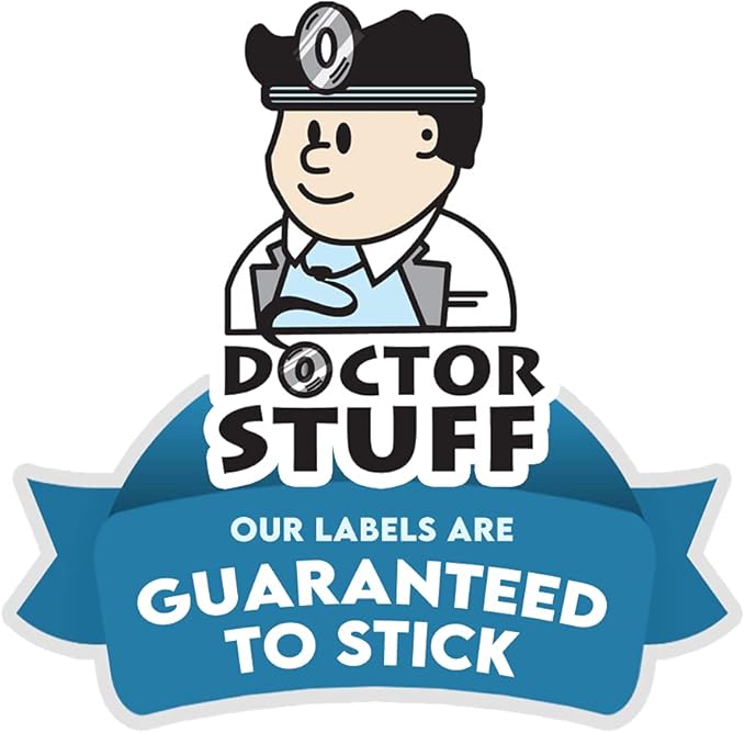 2024 Year Labels, Doctor Stuff 2024 Chart Stickers, Gold/Black Color Coded, Jeter Style, USA Made Year Labels for End Tab File Folders, 500/Roll, 1 Roll, 3/4" x 1-1/2"
