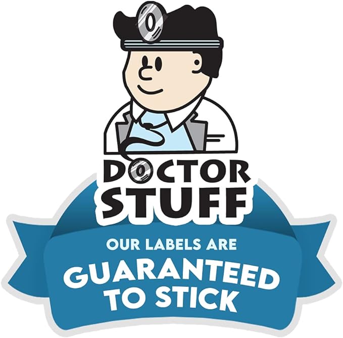 2023 MINI Year Stickers, Doctor Stuff 2023 Chart Stickers, Gray Colored, Tab 1287 Style, USA Made Year Labels for End Tab File Folders, 500/Roll, 1 Roll, 1/2" x 1-1/8"