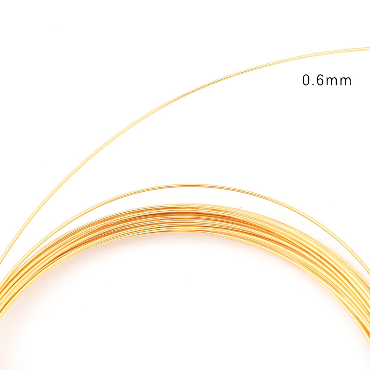 18K Gold Plated Wire 0.6mm 5 Meters Bead Cord for Bracelet Necklace Charm Beading Jewelry Making Findings