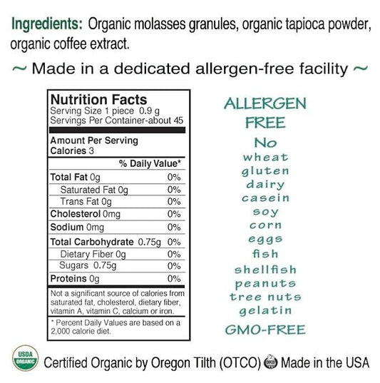 St. Claire's Organic Herbal Pastilles, (Coffee, 1.5 Ounce Tin, Pack of 6) | Gluten-Free, Vegan, GMO-Free, Plant-based, Allergen-Free | Made in our Allergen-Free facility