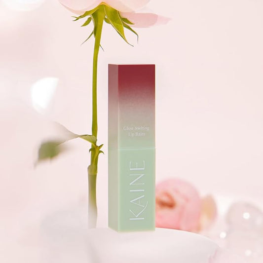 KAINE Glow Melting Lip Balm(RosyPlum) – Vegan Hydrating Lip Balm with Natural Shine, Moisturizing & Nourishing Formula, Soft & Melting Textur 3.4g / 0.13 fl oz