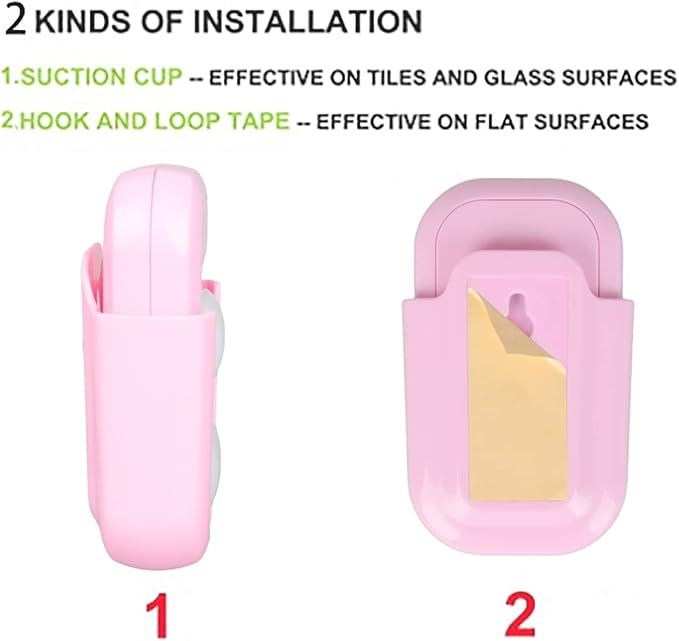 Timer for Kids, 2 Minutes Teeth Brush Timer,20 Seconds Bathroom Hand Washing Timer, Color Indicator Light Stick on Bathroom Timer for Children Training Coach (Pink)