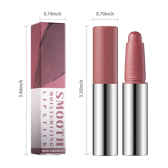 Indian Red Matte Lipstick Crayon - High Pigment Creamy Formula, Waterproof Long Lasting, Smooth Glide Application, Non-Sticklipstick, Ultra Thin Lightweight,Velvet Matte Lip Feel for Women 01#