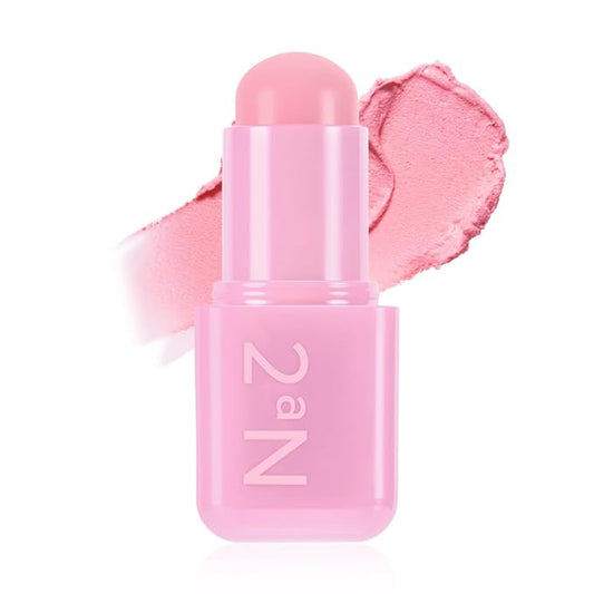 2aN Pocket Cotton Blurring stick (03 Berry Milk, 0.12oz) – 2-in-1 Lip and Cheek Soft Blur Stick, Cloudy Matte Finish, Tone-on-Tone Makeup, Lightweight Watercolor Texture